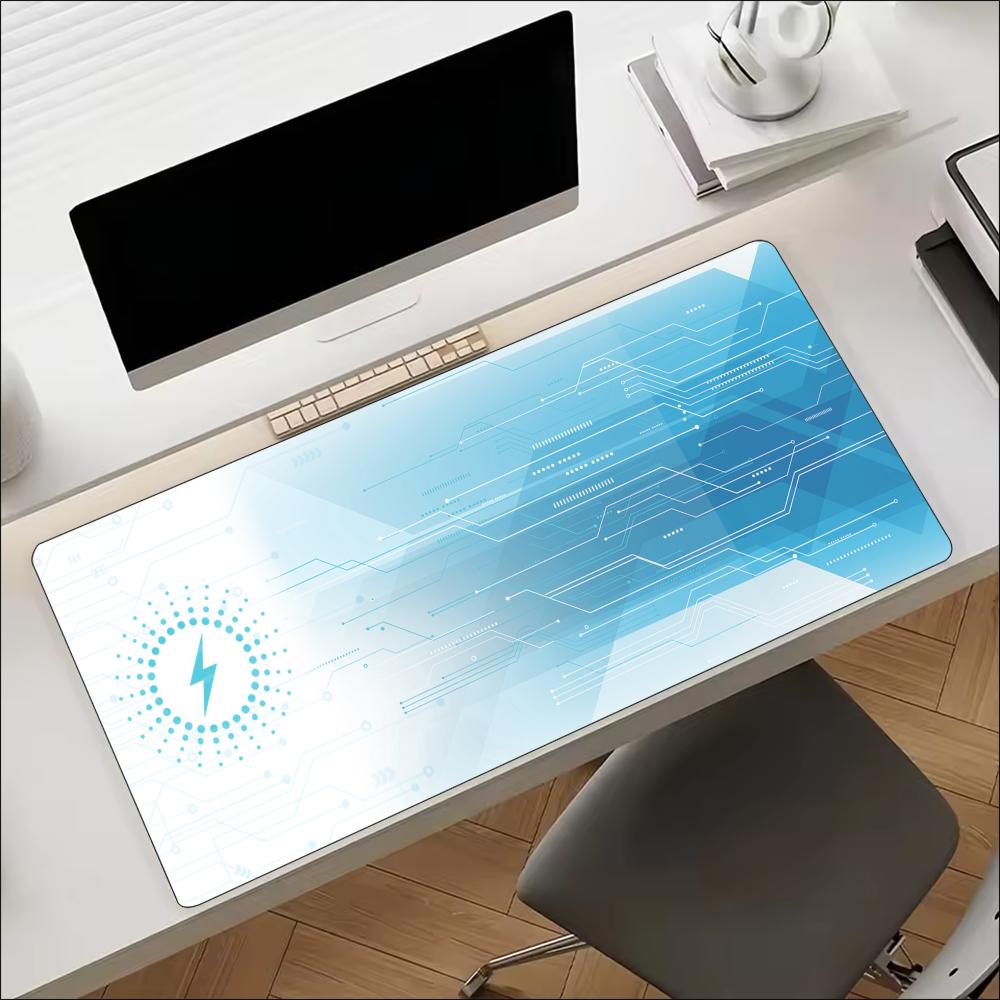 Office Tech Gear - Blue Tech Devre Desenli Genişletilmiş Mouse