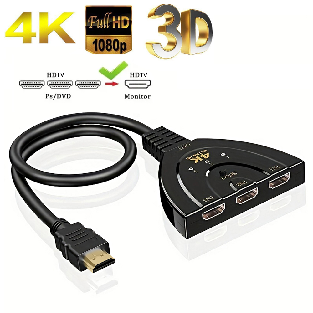 Hdmi Matrix Switch - 4K*2K 3 Port HDTV uyumlu Anahtar