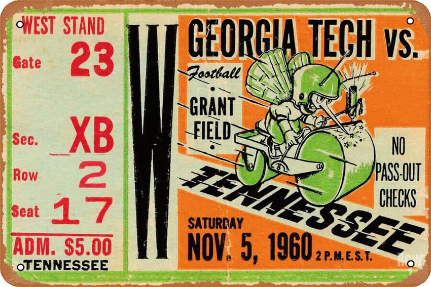 Office And Tech - 1960 GEORGIA TECH VS. TENNESSEE posteri