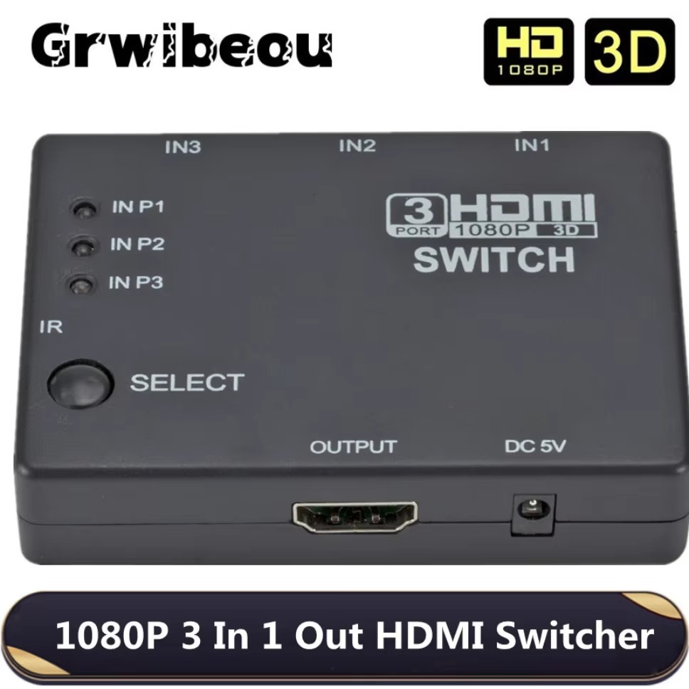 Hdmi Matrix Switch - 3x1 HDMI Anahtarlayıcı KVM Anahtarları 1080P