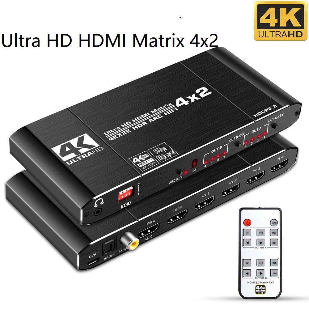 HDMI uyumlu 2.0 matris anahtar - Hdmi Matrix Switch incelemesi ve fiyatı