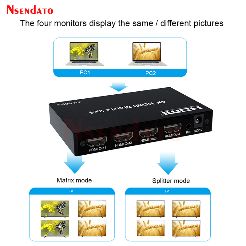 4K 60Hz HDMI Matris 2x4 Dolby  - Hdmi Matrix Switch incelemesi ve fiyatı
