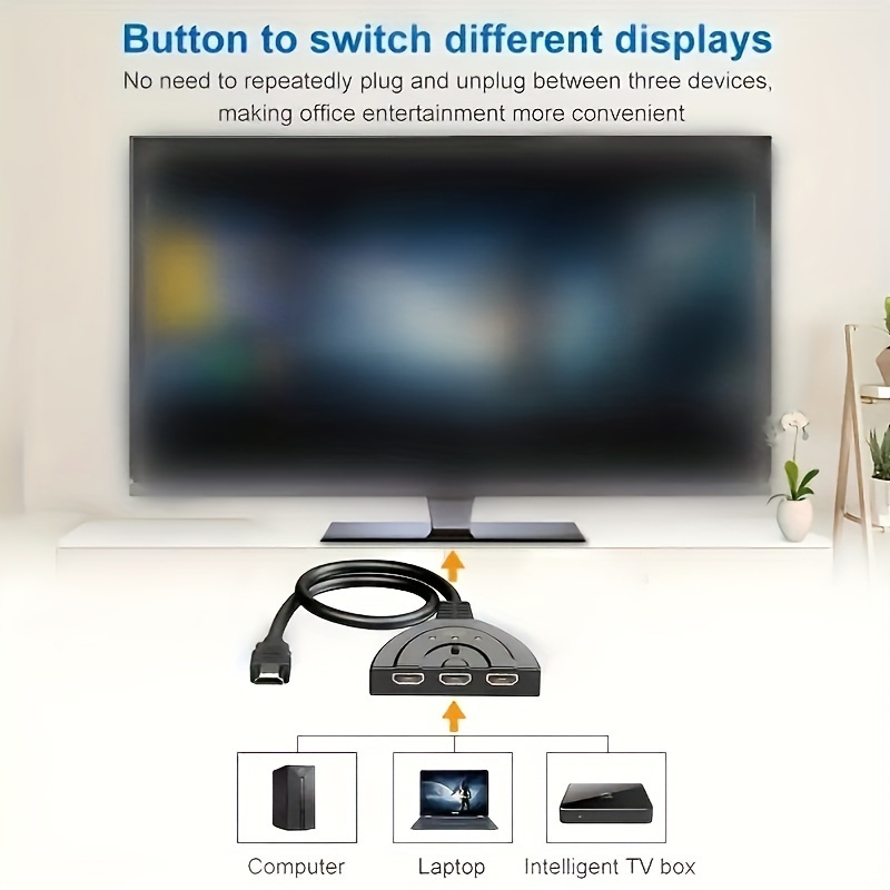 4K*2K 3 Port HDTV uyumlu Anaht - Hdmi Matrix Switch incelemesi ve fiyatı