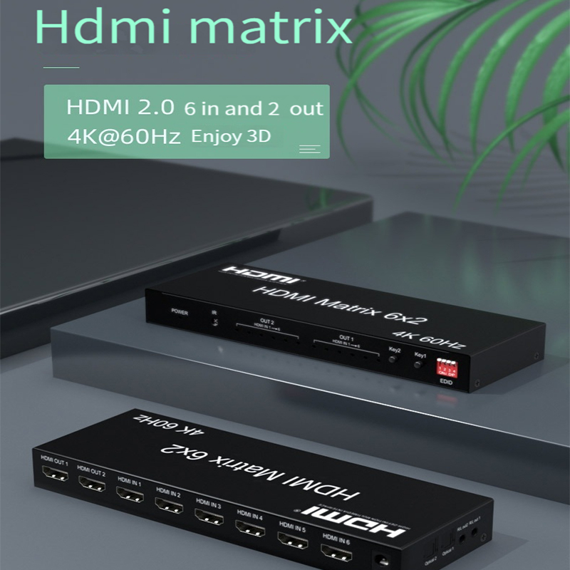 Matris anahtarı HDMI 6x2 4K 60 - Hdmi Matrix Switch incelemesi ve fiyatı