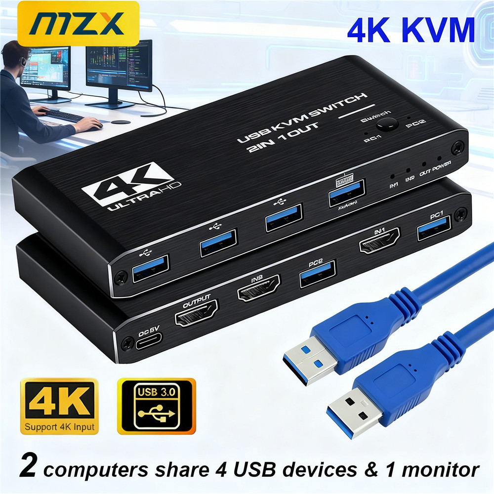 KVM Switch 4K 60Hz Switcher US - Hdmi Matrix Switch incelemesi ve fiyatı